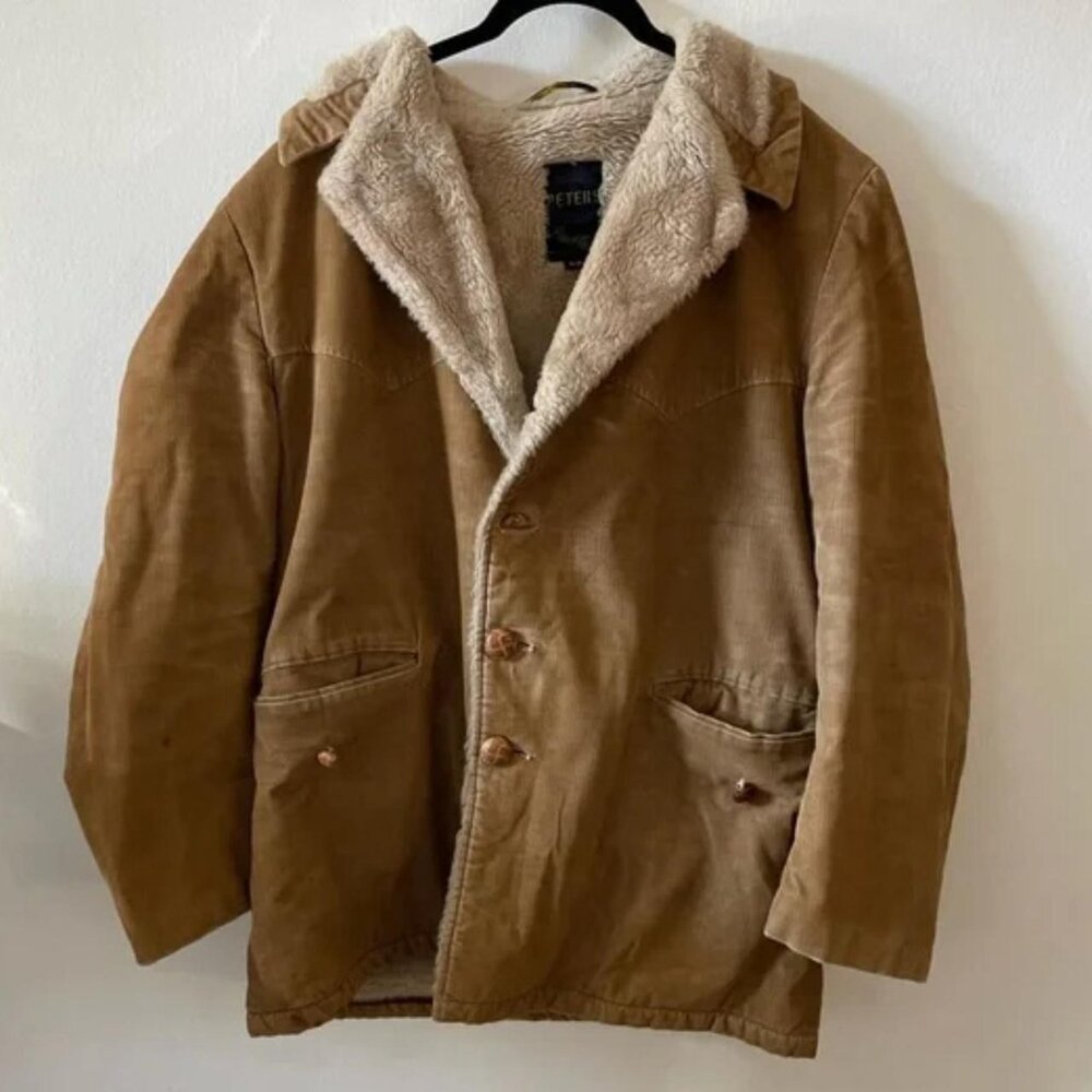 Vintage 1960s peters all weather wear corduroy coat